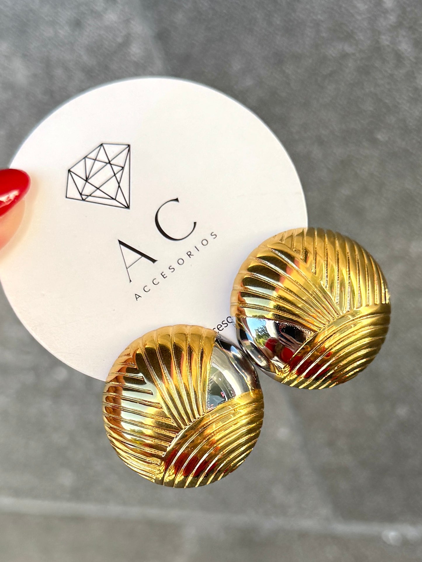 Aretes redondo mixto