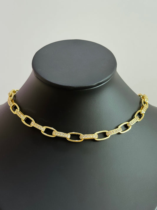 Collar eslabones dorado